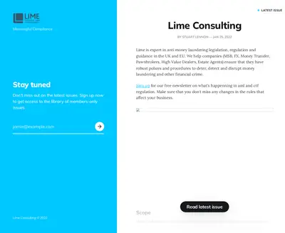 www.limeconsulting.com startsida 2022