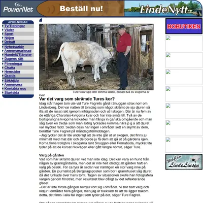 LINDENYTT startsida 1999