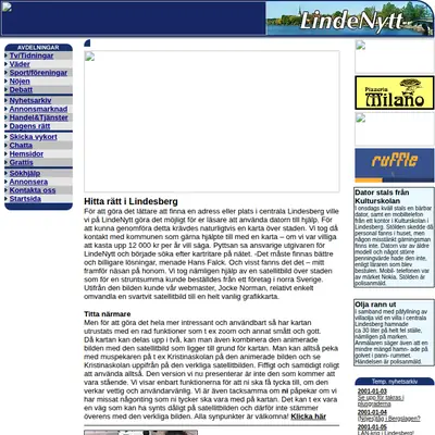 LINDENYTT startsida 2001