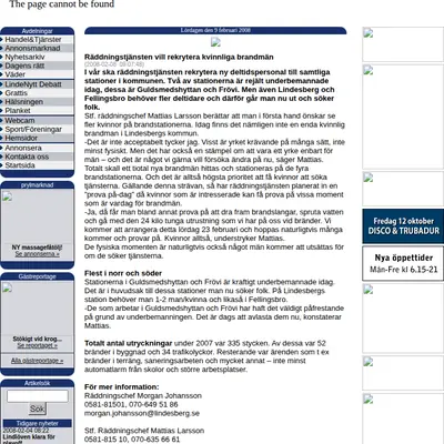LINDENYTT startsida 2008