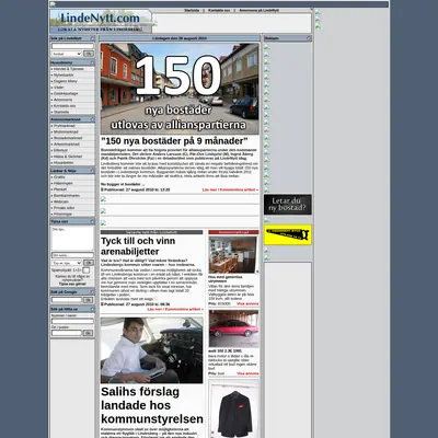 LINDENYTT startsida 2010