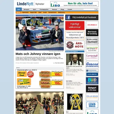LINDENYTT startsida 2013