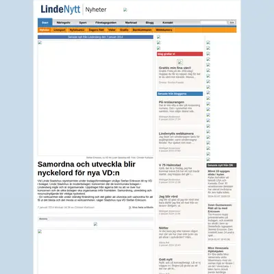 LINDENYTT startsida 2014