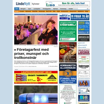 LINDENYTT startsida 2016