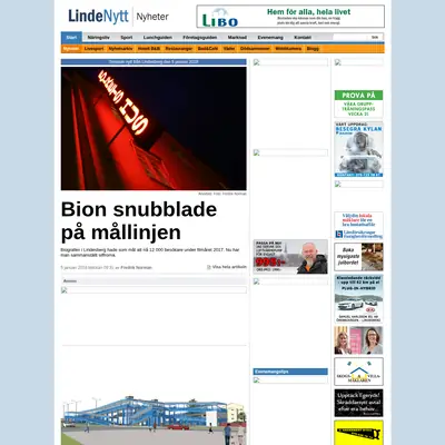 LINDENYTT startsida 2018