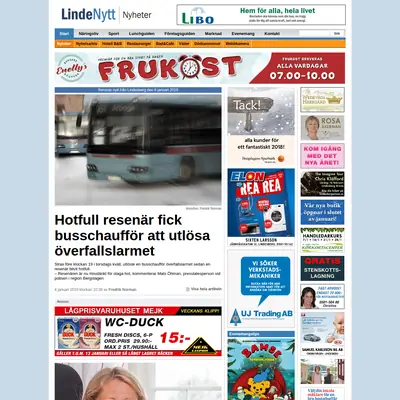 LINDENYTT startsida 2019
