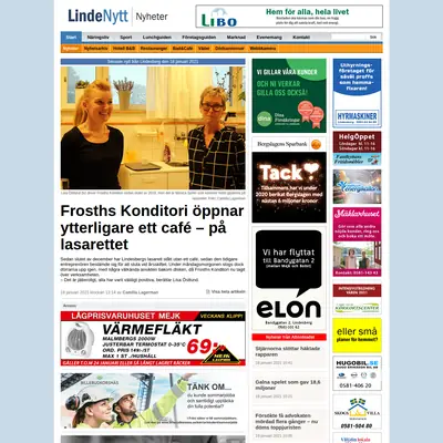 LINDENYTT startsida 2021