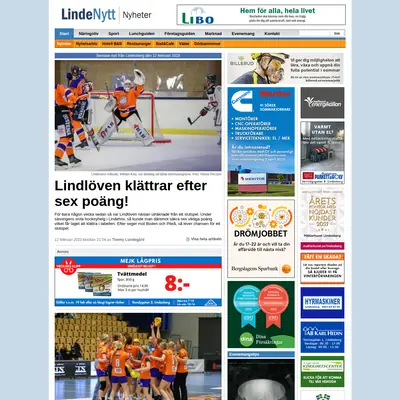 LINDENYTT startsida 2023