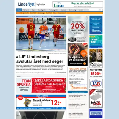 LINDENYTT startsida 2024
