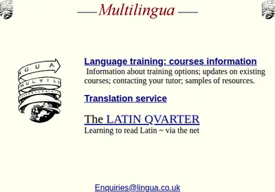Lingua startsida 2000