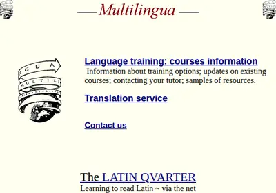 Lingua startsida 2001