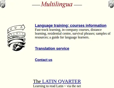 Lingua startsida 2002
