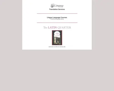 Lingua startsida 2009