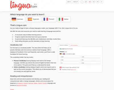 Lingua startsida 2018