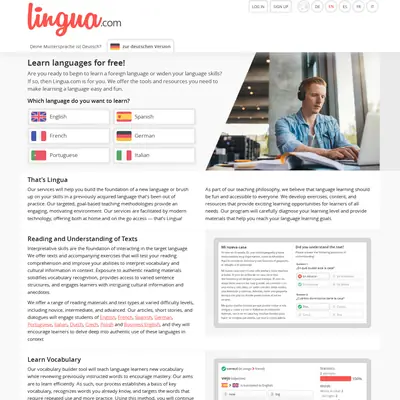Lingua startsida 2019