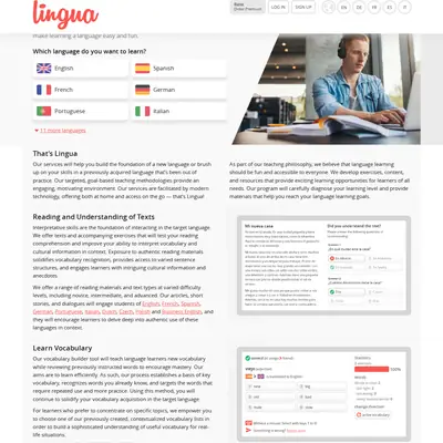 Lingua startsida 2026
