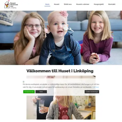www.ronaldmcdonaldhus.se startsida 2025