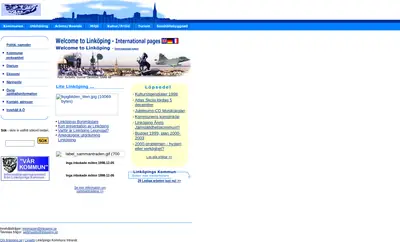 www.linkoping.se/nyheter startsida 1998