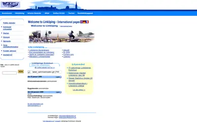 www.linkoping.se/nyheter startsida 1999