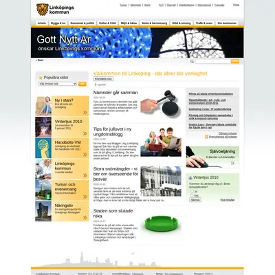 www.linkoping.se/nyheter startsida 2011