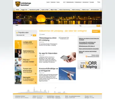 www.linkoping.se/nyheter startsida 2012