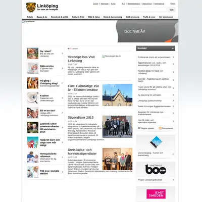 www.linkoping.se/nyheter startsida 2014