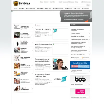 www.linkoping.se/nyheter startsida 2015