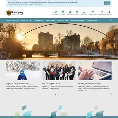 www.linkoping.se/nyheter startsida 2018