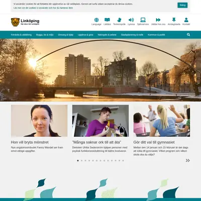 www.linkoping.se/nyheter startsida 2019