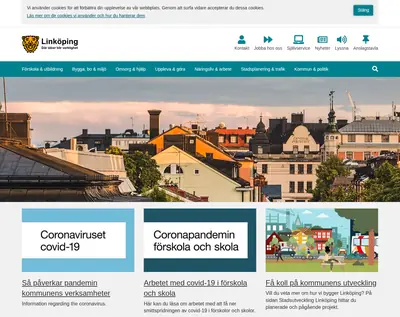 www.linkoping.se/nyheter startsida 2022