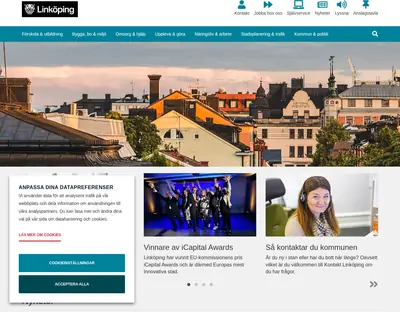 www.linkoping.se/nyheter startsida 2024