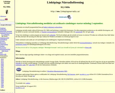 Linköpings närradioförening startsida 2013