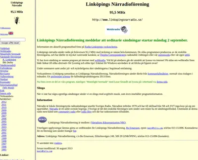 Linköpings närradioförening startsida 2014