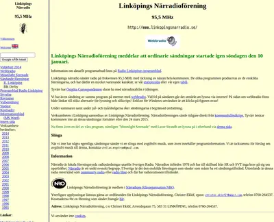 Linköpings närradioförening startsida 2016