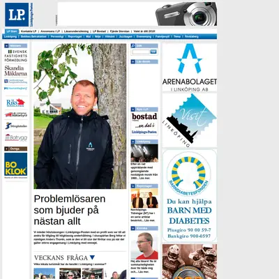 Linköpings Posten startsida 2010