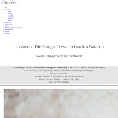 Linslusen startsida 2022