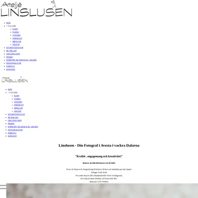 Linslusen startsida 2023