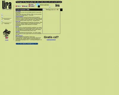 Lira Musikmagasin startsida 2000