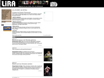 Lira Musikmagasin startsida 2006