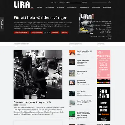 Lira Musikmagasin startsida 2015