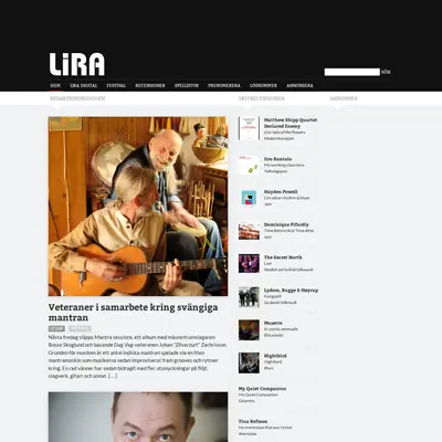 Lira Musikmagasin startsida 2016