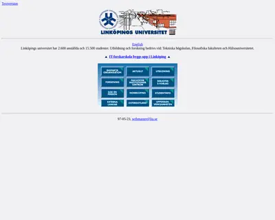 LiU magasin startsida 1997