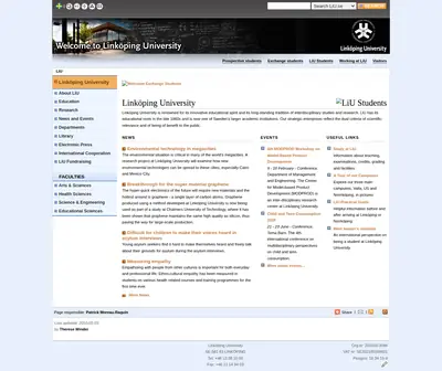 LiU magasin startsida 2010