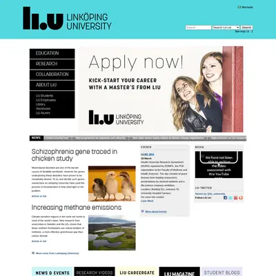 LiU magasin startsida 2016
