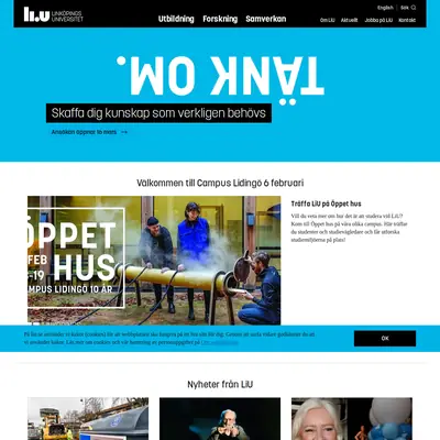 LiU magasin startsida 2020