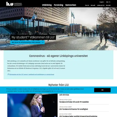 LiU magasin startsida 2021