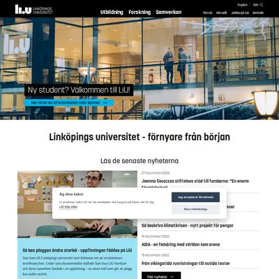 LiU magasin startsida 2023