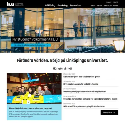 LiU magasin startsida 2024