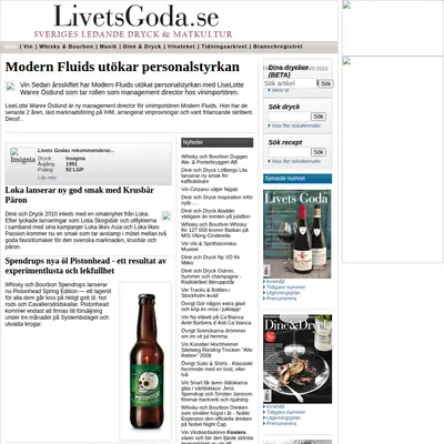 Livets Goda startsida 2010