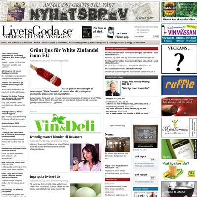 Livets Goda startsida 2012